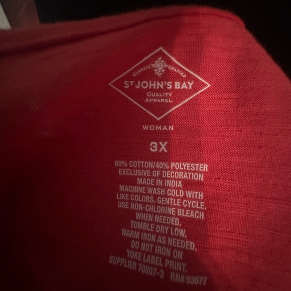 Plus Size 3X St.John’s Bay top - Picture 6 of 6